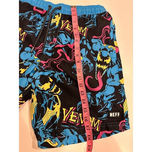 NEFF Venom All Over Graphic Print Board Shorts Surf Swim trunks size M - Picture 8 of 8